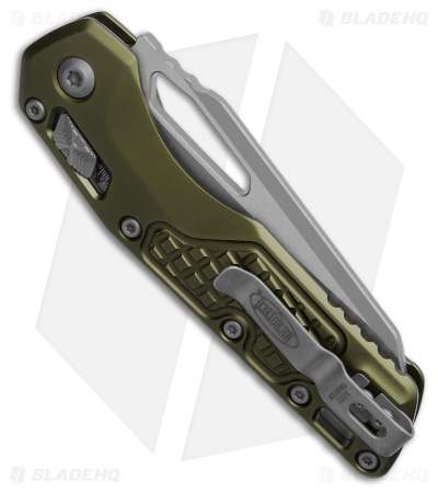 Microtech MSI Sheepsfoot Ram-Lok Knife OD Green Frag Aluminum (3.9" Apocalyptic)