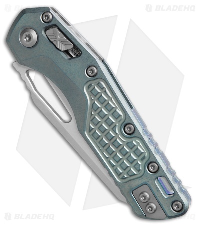 Microtech Marfione  MSI Ram-Lok Knife Ice Blue Frag Titanium + Accents (3.9" SW)