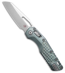 Microtech Marfione  MSI Ram-Lok Knife Ice Blue Frag Titanium + Accents (3.9" SW)