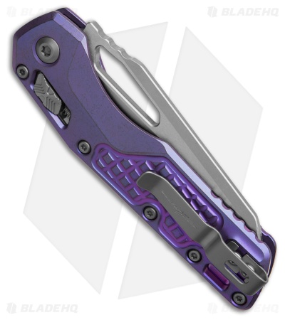 Microtech Marfione  MSI Ram-Lok Knife Purple Frag Titanium + Accents (3.9" Serr)