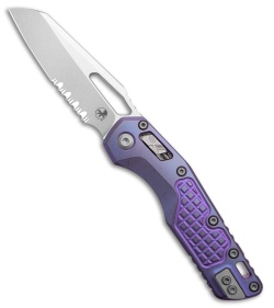 Microtech Marfione  MSI Ram-Lok Knife Purple Frag Titanium + Accents (3.9" Serr)
