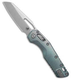 Microtech Marfione  MSI Ram-Lok Knife SW Ice Blue Titanium + Accents (3.9" SW)