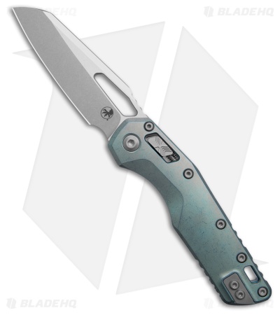 Microtech Marfione  MSI Ram-Lok Knife SW Ice Blue Titanium + Accents (3.9" SW)