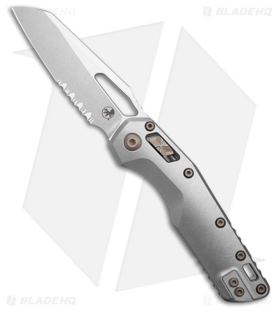 Microtech Marfione  MSI Ram-Lok Knife SW Titanium + Bronze Accents (3.9" Serr)
