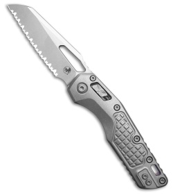 Microtech Marfione  MSI Ram-Lok Knife Frag Titanium + Purple Accents (3.9" FS)