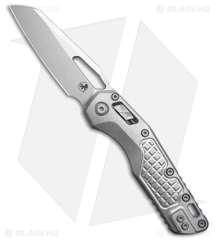 Microtech Marfione  MSI Ram-Lok Knife Frag Titanium + Purple Accents (3.9" SW)