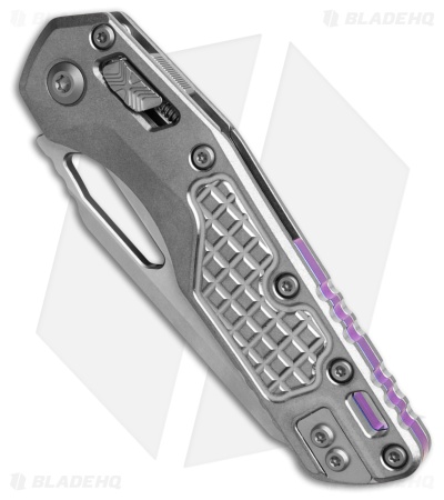 Microtech Marfione  MSI Ram-Lok Knife Frag Titanium + Purple Accents (3.9" SW)