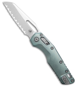 Microtech Marfione Select MSI Ram-Lok Knife Slab Side Ice Blue Ti (3.9" SW FS)