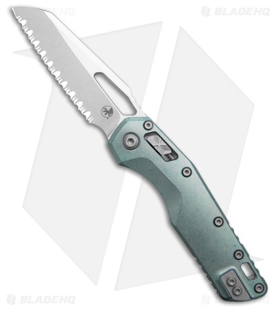 Microtech Marfione Select MSI Ram-Lok Knife Slab Side Ice Blue Ti (3.9" SW FS)