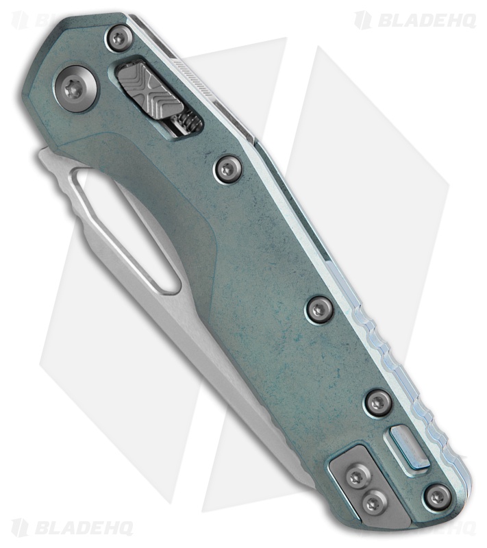 Microtech Marfione Select MSI Ram-Lok Knife Slab Side Ice Blue Ti (3.9" SW Serr)