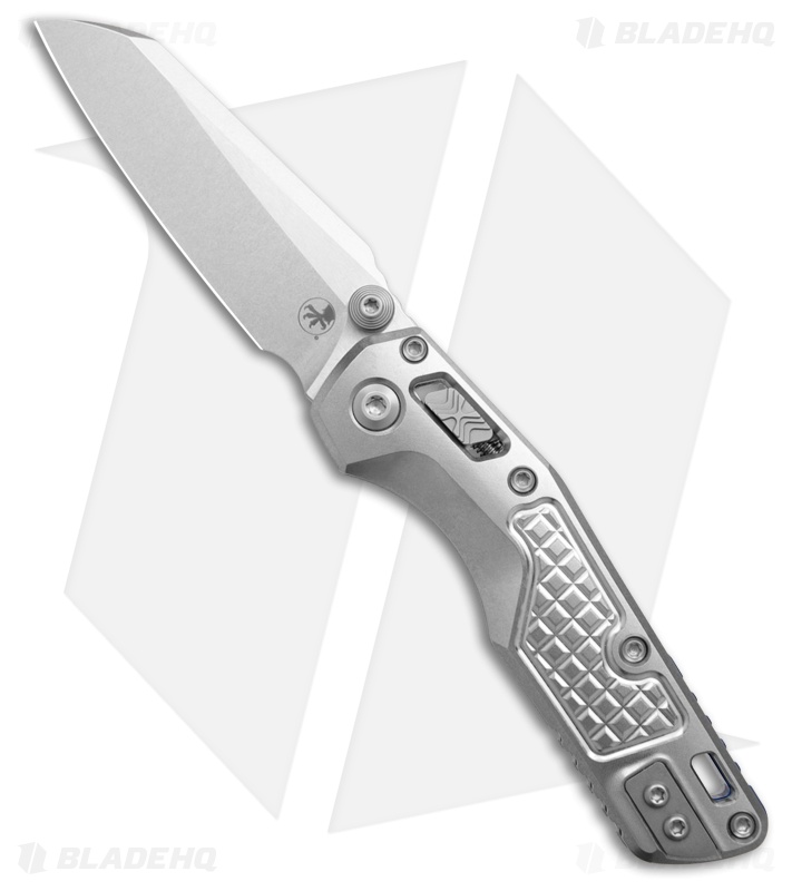 Microtech Marfione Select Ram-Lok Knife SW Frag Ti+ Blue Accents (3.3" SW)