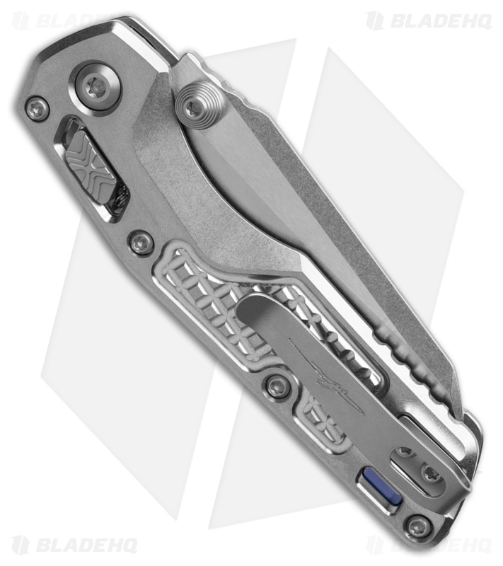 Microtech Marfione Select Ram-Lok Knife SW Frag Ti+ Blue Accents (3.3" SW)