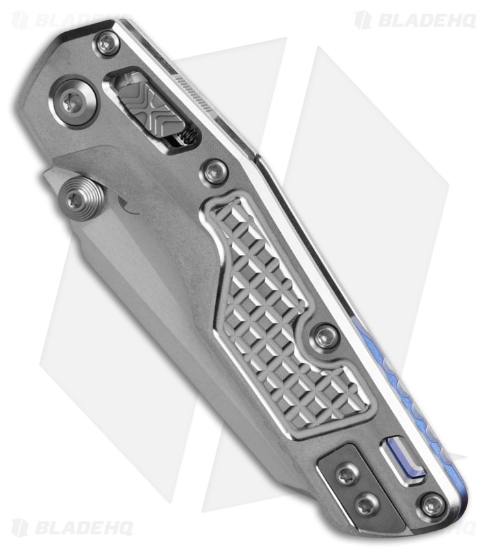 Microtech Marfione Select Ram-Lok Knife SW Frag Ti+ Blue Accents (3.3" SW)