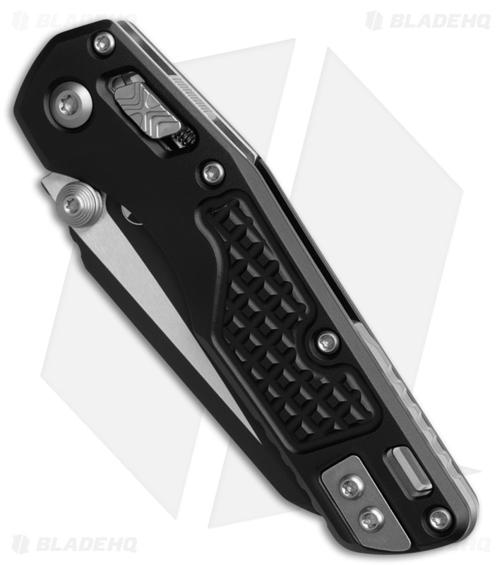 Microtech Standard Issue MSI Mini Ram-Lok Knife Black Aluminum (3.25" Black)