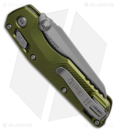 Microtech Standard Issue MSI Mini Ram-Lok Knife Fluted OD Green Al (3.25" SW)
