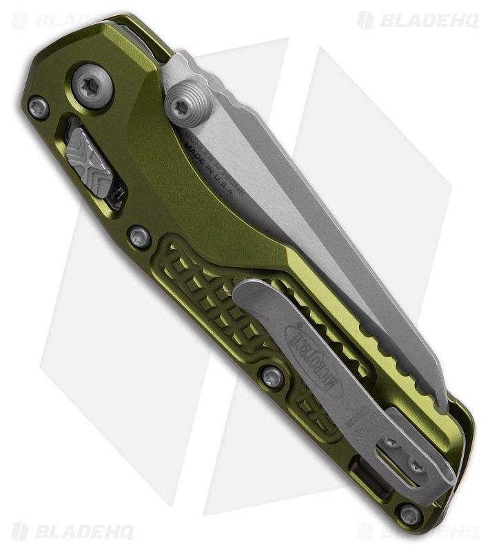 Microtech Standard Issue MSI Mini Ram-Lok Knife OD Green Aluminum (3.25" Apoc)