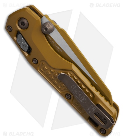 Microtech Standard Issue MSI Mini Ram-Lok Knife Ral-8000 Aluminum (3.25" Brown)