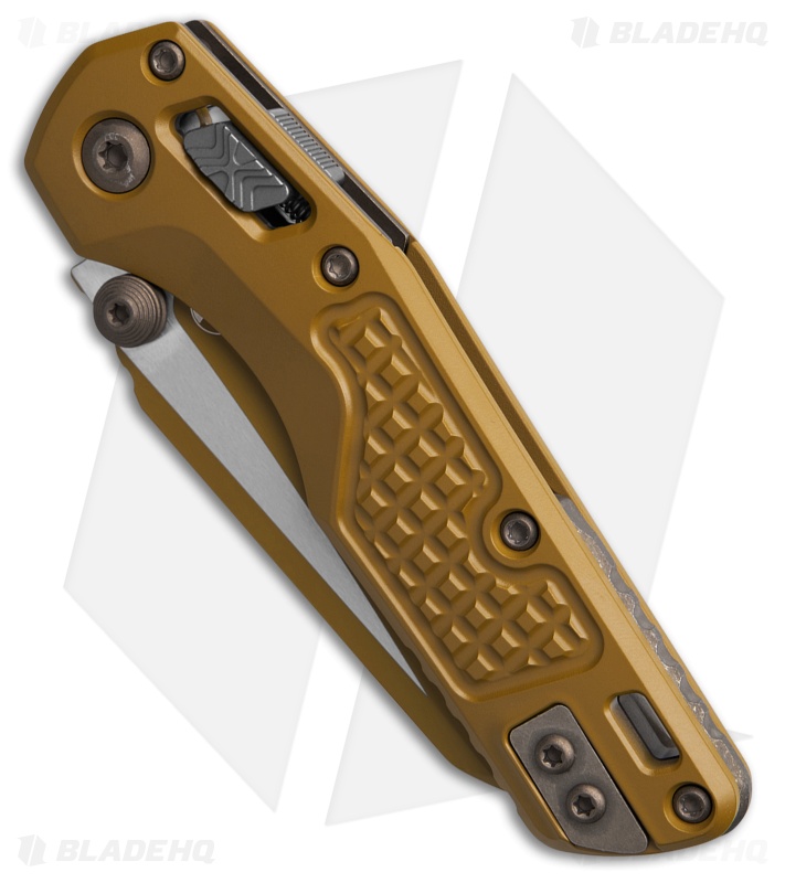 Microtech Standard Issue MSI Mini Ram-Lok Knife Ral-8000 Aluminum (3.25" Brown)