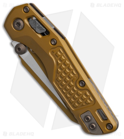 Microtech Standard Issue MSI Mini Ram-Lok Knife Ral-8000 Aluminum (3.25" Brown)