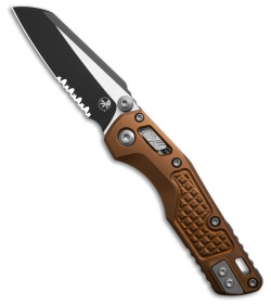 Microtech MSI Mini Knife Tan Aluminum Black Serr