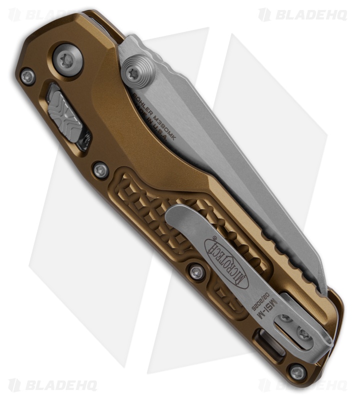Microtech Standard Issue MSI Mini Ram-Lok Knife Tan Aluminum (3.25" SW)