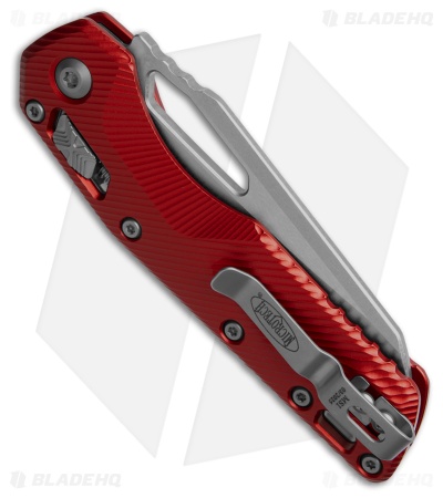 Microtech Standard Issue MSI Ram-Lok Knife Fluted Red Aluminum (3.8" SW)