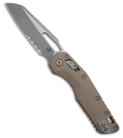 Microtech Standard Issue MSI Ram-Lok Knife Fluted Tan G-10 (3.8" Apoc Serr)