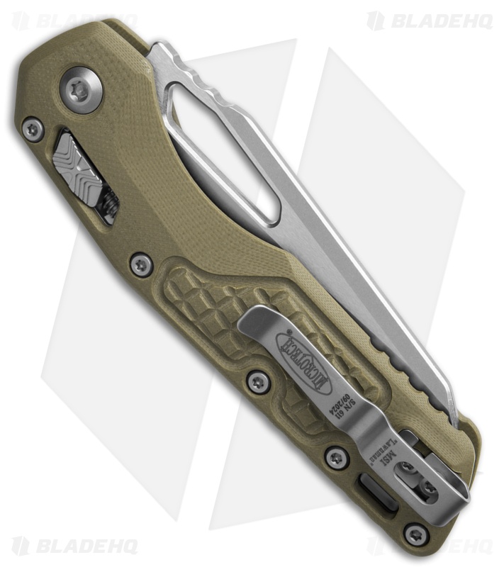 Microtech Standard Issue MSI Ram-Lok Knife Frag OD G-10 Lawnman (3.8" SW)
