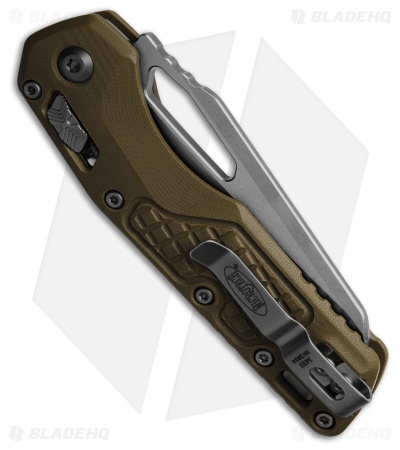 Microtech Standard Issue MSI Ram-Lok Knife Frag OD Green G-10 (3.9" Stonewash)