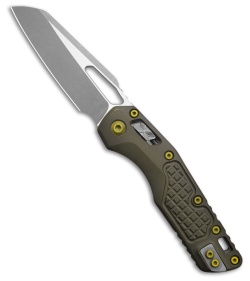 Microtech Standard Issue MSI Ram-Lok Knife Grenade Green Frag Al (3.9" Apoc)