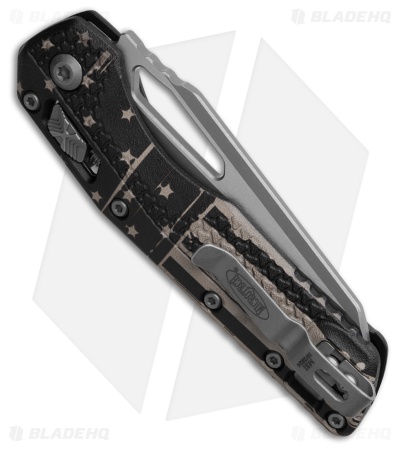 Microtech Standard Issue MSI Ram-Lok Knife Tri-Grip Flag Polymer (3.9" Apoc)