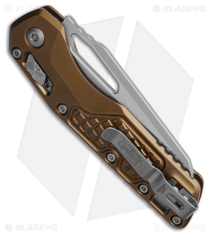 Microtech Standard Issue MSI Ram-Lok Tan Frag Aluminum (3.9" Stonewash)