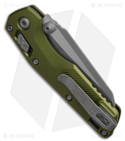 Microtech Standard Issue Mini Ram-Lok Knife OD Green Fluted Alum (3.25" Apoc)