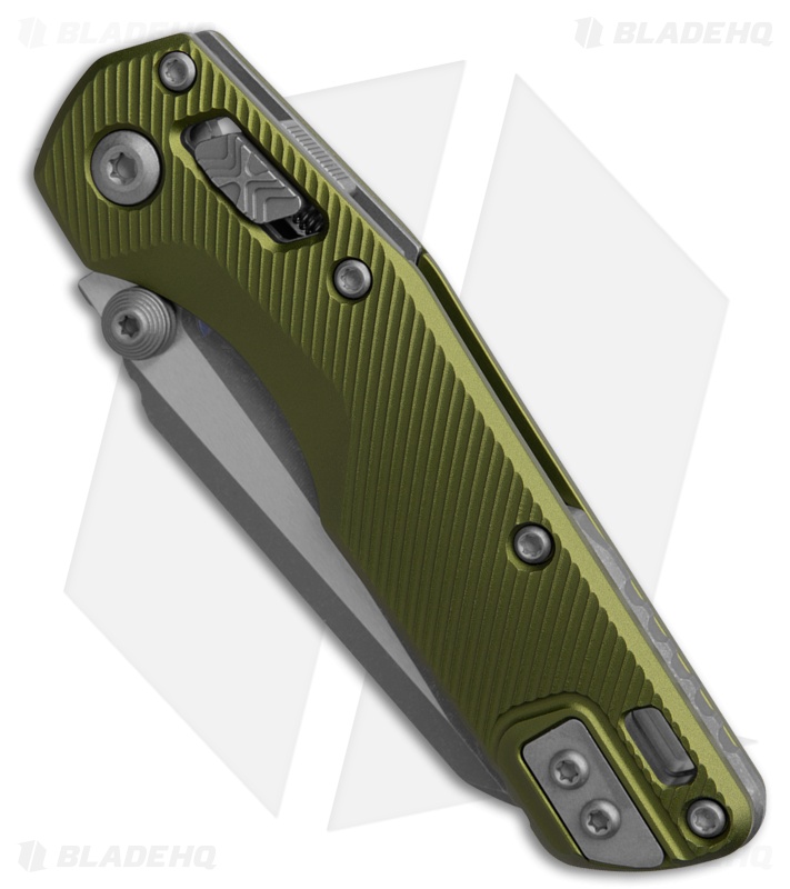 Microtech Standard Issue Mini Ram-Lok Knife OD Green Fluted Alum (3.25" Apoc)