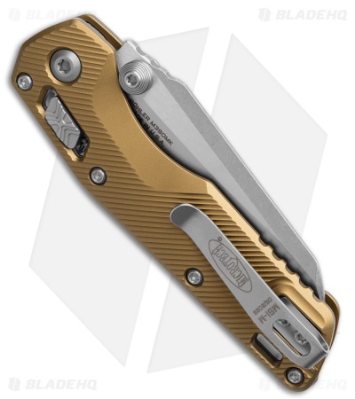 Microtech Standard Issue Mini Ram-Lok Knife Tan Fluted Alum (3.25" SW)