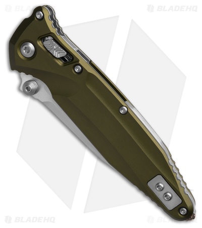 Microtech Socom Delta Ram-Lok Knife OD Green Aluminum (4" Stonewash) 159RL-10OD