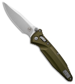 Microtech Socom Delta Ram-Lok Knife OD Green Aluminum (4" Stonewash) 159RL-10OD