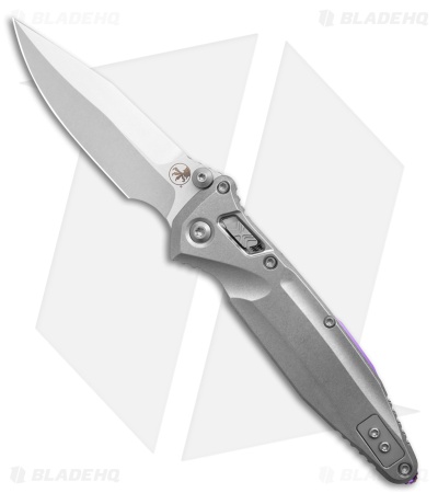 Microtech Socom Delta Ram-Lok Knife Stonewash Ti w/Purple Accents (4" SW)