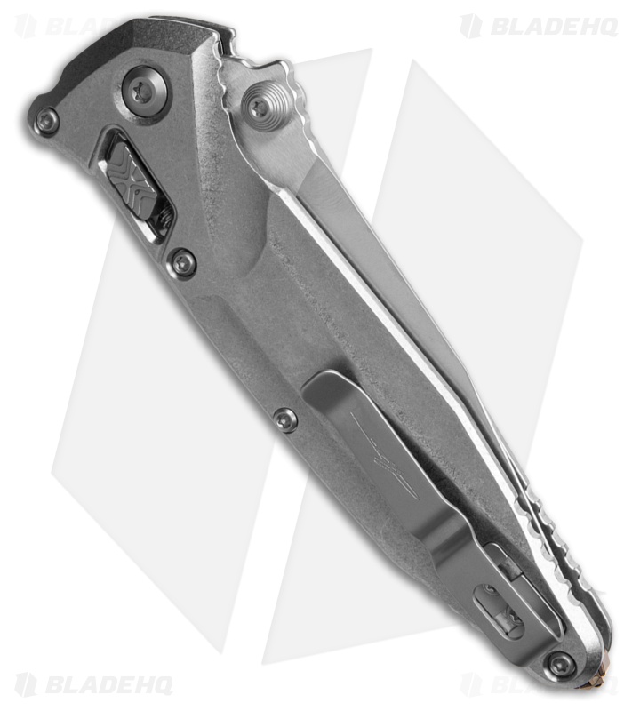 Microtech Socom Delta Ram-Lok Knife Stonewash Titanium (4" Stonewash Serr)