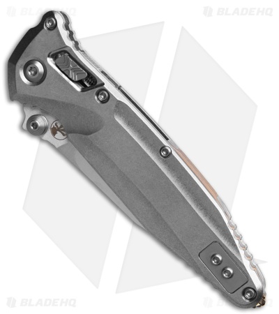 Microtech Socom Delta Ram-Lok Knife Stonewash Titanium (4" Stonewash Serr)