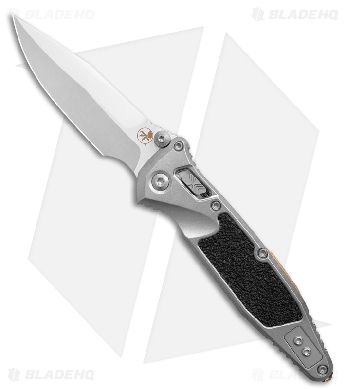 Microtech Socom Delta Ram-Lok Knife Stonewash Titanium W/Inlay  (4" Stonewash)
