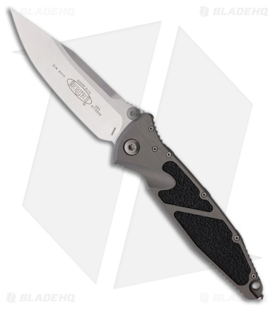 Microtech Socom Elite Liner Lock Knife Natural Clear Aluminum (4" Stonewash)