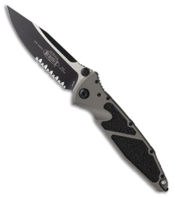 Microtech Socom Elite S/E Liner Lock Knife Natural Clear Al (4" Two-Tone Serr)