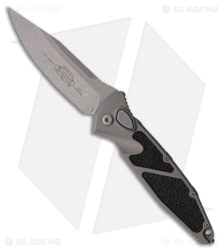 Microtech Socom Elite S/E Automatic Knife Natural Clear Aluminum (4" Apoc)