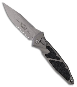 Microtech Socom Elite S/E Automatic Knife Natural Clear Aluminum (4" Apoc Serr)