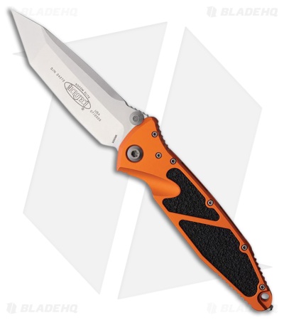 Microtech Socom Elite T/E Liner Lock Knife Orange Aluminum (4" Stonewash)