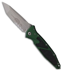 Microtech Socom Elite T/E Liner Lock Knife Emerald Green Aluminum (4" Apoc Serr)