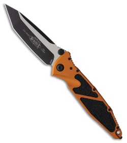 Microtech Socom Elite T/E Liner Lock Knife Orange Tangerine (4" Two-Tone)