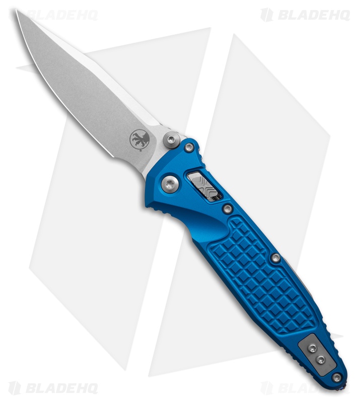 Microtech Socom Elite Ram-Lok Knife Blue Frag Aluminum (4" Stonewash)
