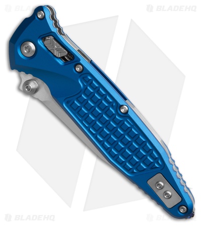 Microtech Socom Elite Ram-Lok Knife Blue Frag Aluminum (4" Stonewash)